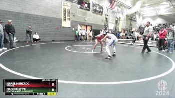 153 lbs Champ. Round 1 - Maddex Stipe, Red Star Wrestling Academy vs Israel Mercado, Oakdale