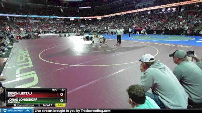 D1-132 lbs Quarterfinal - Devon Lietzau, Sparta vs Jonas Longsdorf, River Falls