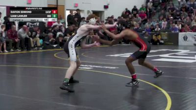 121 lbs 3rd Place - Davion Edmond, Cathedral Preparatory vs Liam Lawler, Bishop McDevitt