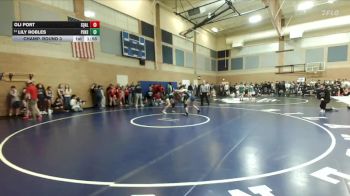 120lbs Champ. Round 3 - Oli Port, Squalicum (Girls) vs Lily Robles, Peninsula (Girls)