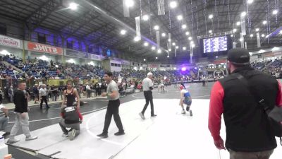 109 lbs Quarterfinal - Evony Orellana, Gunnison Middle School vs Jaycee Keys, Centauri Middle School