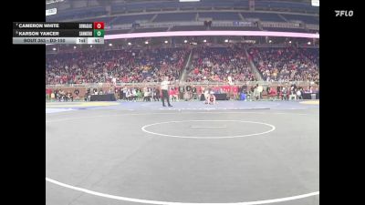 D3-150 lbs Cons. Semi - Karson Yancer, Sanford Meridian vs Cameron White, Dowagiac