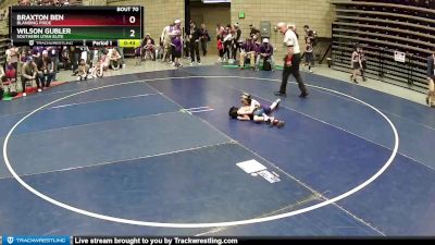 48 lbs Quarterfinal - Braxton Ben, BLANDING PRIDE vs Wilson Gubler, Southern Utah Elite