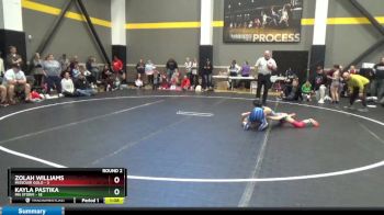 73 lbs Round 2 (4 Team) - Zolah Williams, Missouri Gold vs Kayla Pastika, MN Storm