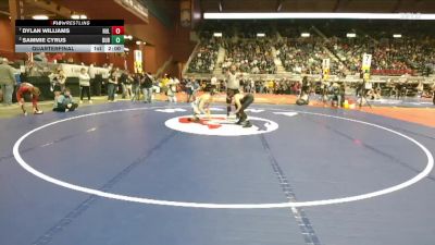 2A-106 lbs Quarterfinal - Dylan Williams, Hulett vs Sammie Cyrus, Dubois