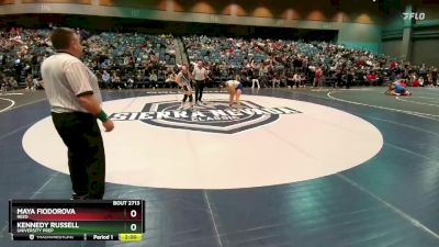 120 lbs Semifinal - Kennedy Russell, University Prep vs Maya Fiodorova, Reed