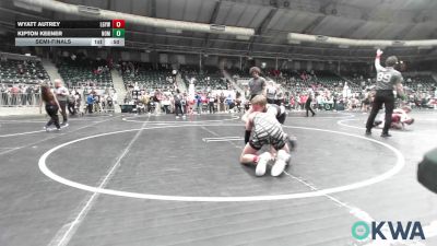 130 lbs Semifinal - Wyatt Autrey, Locust Grove Youth Wrestling vs Kipton Keener, Team Nomad