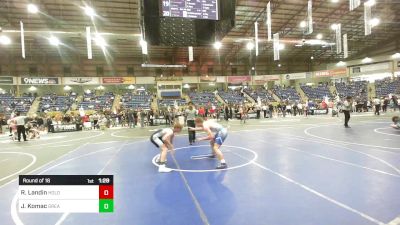 157 lbs Round Of 16 - Rylan Landin, Holdrege WC vs Jace Komac, Great Falls HS