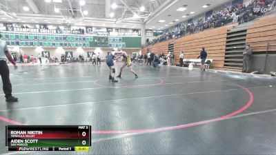 120 lbs Champ. Round 1 - Aiden Scott, San Marcos vs Roman Nikitin, Temecula Valley