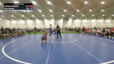 120 lbs Apphia Gutierrez, Arizona Black vs Ella Brown, North Dakota Gold