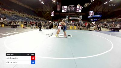 215 lbs Cons 16 #1 - Kevin Oswalt, PA vs Noah Larios, CA