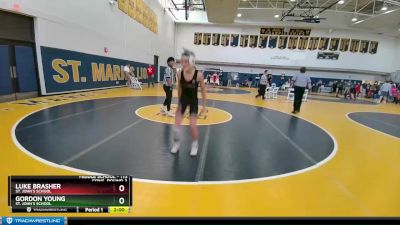 113 lbs Cons. Round 3 - Luke Brasher, St. John`s School vs Gordon Young, St. John`s School