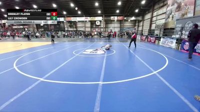 60 lbs Cons. Round 3 - Lily Crowden, Boone Wrestling Club vs Brenley Flaten, Glasgow Wrestling Club