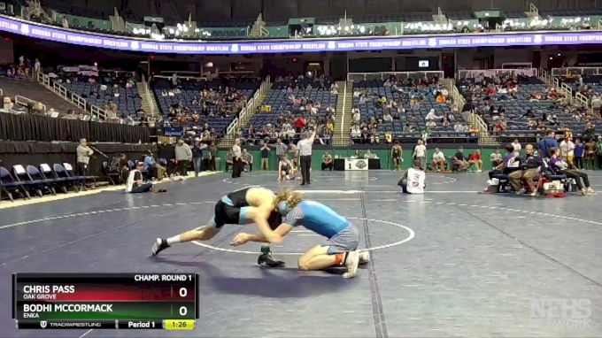 3A 150 lbs Champ. Round 1 - Chris Pass, Oak Grove vs Bodhi McCormack, Enka