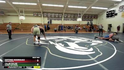 285 lbs Quarterfinal - Caleb Balke, Casteel High School vs Antonio Rodriguez, Poston Butte