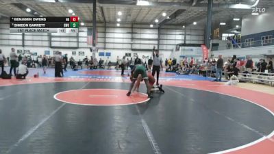 144 lbs 1st Place Match - Benjamin Owens, Hanover Hawkeye vs Simeon Barrett, Grizzly Wrestling Club