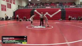 132 lbs Round 6 - Brayden Griffin, Wadsworth vs Dominic Catalano, Cuyahoga Valley Christian Academy