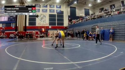160 lbs Consy 1 - Gage Clayton, McGuffey vs Chas Rush, Avella