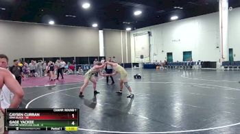 190 lbs Champ Round 1 (16 Team) - Gage Yackee, Foxfire Wrestling Club vs Caysen Curran, Iowa Black