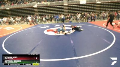 121 lbs Quarterfinal - Searney O`Brien, Ram Wrestling Club vs Viviana Soto, CWC Thunder