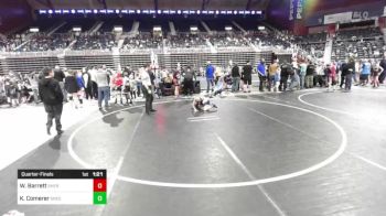 62 lbs Quarterfinal - Winston Barrett, Sheridan WC vs Kayson Comerer, Green River Grapplers