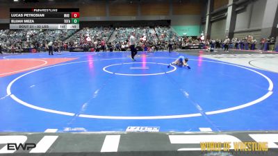 52 lbs Consi Of 16 #2 - Lucas Petrosian, Mad Dog Wrestling Club vs Elijah Meza, Total Kaos Wrestling Club