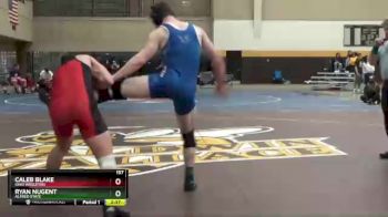 157 lbs 7th Place Match - Ryan Nugent, Alfred State vs Caleb Blake, Ohio Wesleyan