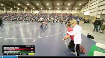 52 lbs 3rd Place Match - Zendric Montoya, Olympus Wrestling vs Nolan Broadbent, Brighton Wrestling Club