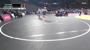 6A Boys 285 lbs Champ. Round 1 - Noah Miner, Aloha Boys vs Nolan Harrop, Barlow Boys