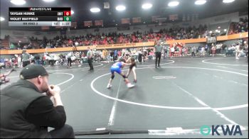74 lbs Rr Rnd 3 - Taygan Hunke, Smith Wrestling Academy vs Violet Mayfield, Madill Takedown