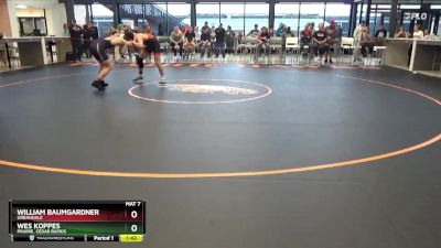 JV-17 lbs Round 1 - Wes Koppes, Prairie, Cedar Rapids vs William Baumgardner, Urbandale