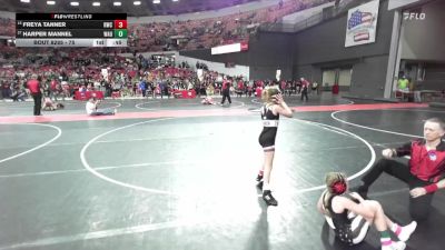 75 lbs Cons. Round 5 - Freya Tanner, Riverdale Wrestling Club vs Harper Mannel, Waupaca