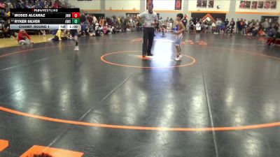 82 lbs Champ. Round 1 - Moses Alcaraz, Junior Warrior Wrestling vs Ryker Silver, Anamosa Wrestling Club