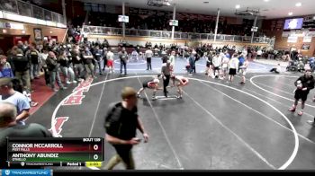 132 lbs Champ. Round 2 - Connor McCarroll, Post Falls vs Anthony Abundiz, Othello