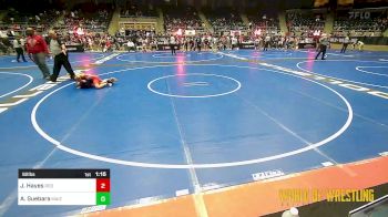 92 lbs Quarterfinal - Jeremiah Hayes, Red Cobra Westling Academy vs Antonio Guebara, Maize
