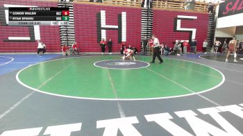 126 lbs Consi Of 8 #1 - Conor Walsh, Milton vs Ryan Spahiu, Hingham