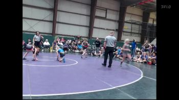74 lbs Finals (8 Team) - Allie Procter, Black Mambas vs Kinsley Rife, Missouri BattleGear Purple