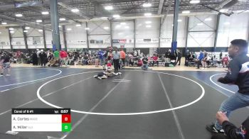 86 lbs Consi Of 8 #1 - Agustin Cortes, Madera WC vs Adam Miller, Illinois Valley YW