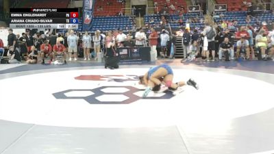 130 lbs Cons. Sub-rd Of 32 - Emma Englehardt, Pennsylvania vs Ariana Criado-Silvar, Texas