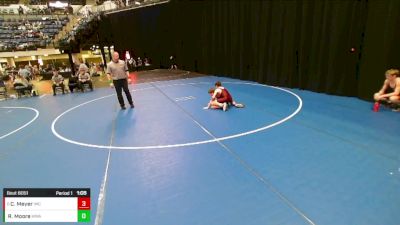 7th - 8th grade - 93 Champ. Round 2 - Roman Moore, Moen Wrestling Academy vs Curran Meyer, Indee Mat Club