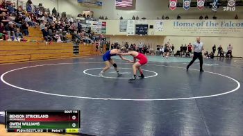 138 lbs Cons. Round 2 - Benson Strickland, McMinnville vs Owen Williams, Newberg