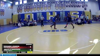 220 Blue Semifinal - Romando Johnson, Wellington Community Hs vs Nikkolai Wagstaffe, Olympic Heights