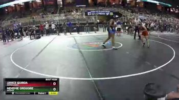 140 lbs Cons. Round 3 - Nehemie Gregoire, Apopka vs Janice Quiroa, Mater Lakes