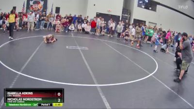 82 lbs Round 1 - Nicholas Nordstrom, Cane Bay Cobras vs Isabella Adkins, LWC: Raiders