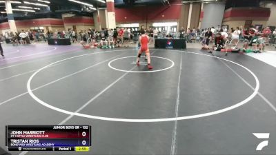 132 lbs Cons. Round 4 - John Marriott, KT 3 Style Wrestling Club vs Tristan Rios, Boneyard Wrestling Academy