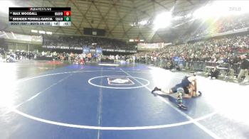 Boys 2A 132 lbs Cons. Round 3 - Max Woodall, Marysville Pilchuck vs Brenden Ferrall-Garcia, Squalicum