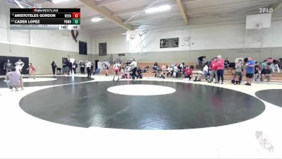 103 lbs Cons. Round 5 - Caden Lopez, Woodlake vs Aristoteles Gordon, Carnegie Middle School