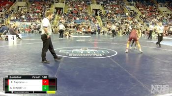 124 lbs Quarterfinal - Amaya Baptiste, Kenmare-Bowbells vs Adrian Steidler, Bismarck Legacy