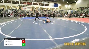 49 lbs Consi Of 8 #2 - Kyle Kim, Red Star Wrestling Academy vs Dalyn Morgan, New Plymouth