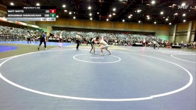 215 lbs Round Of 32 - Matt Watts, Corner Canyon vs Mohammad Sherkarchian, Grandview